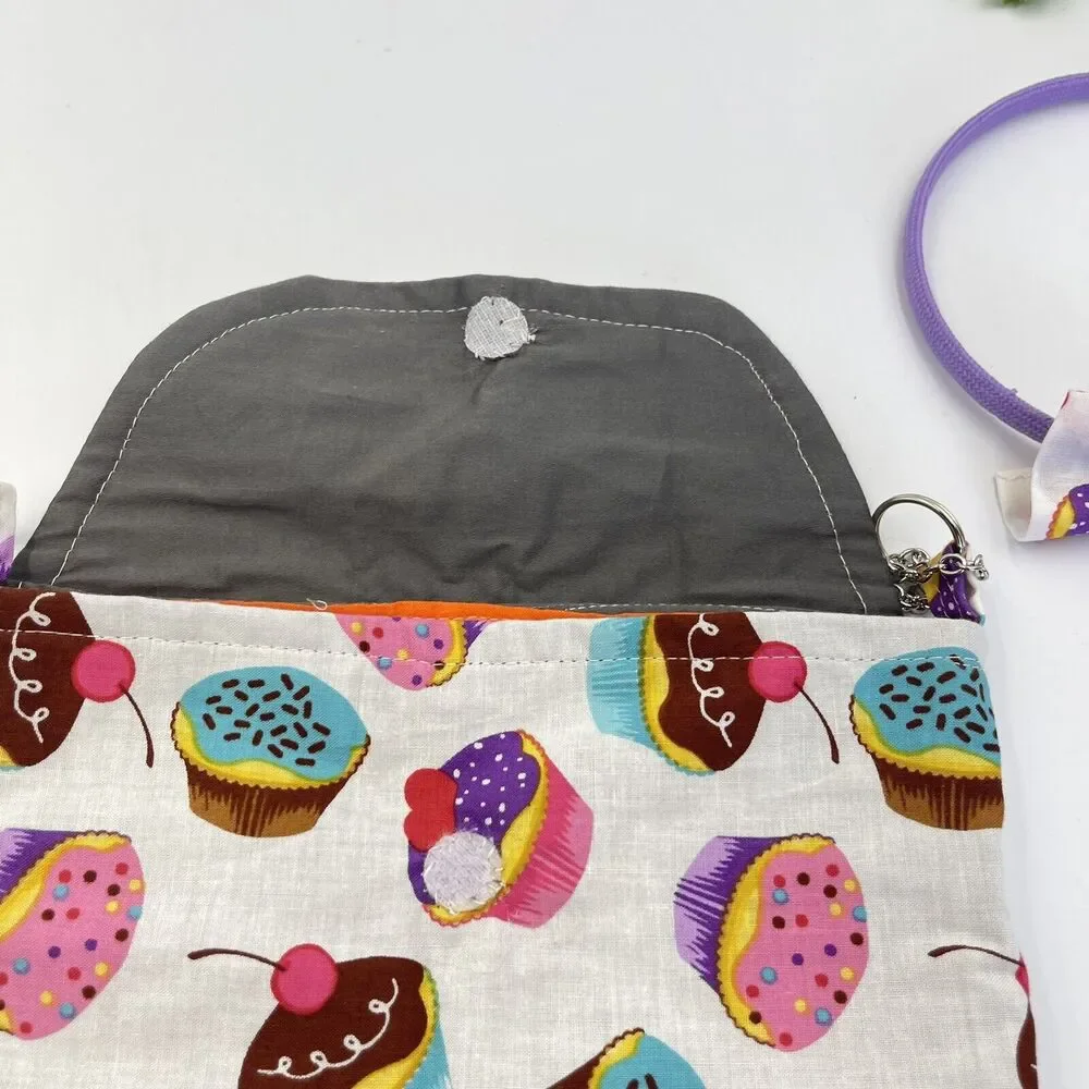 Girls Accessories Cupcakes Purse crossbody Bag & Headband Set